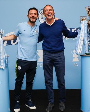 Mota Veiga Silva with his son Bernardo Silva